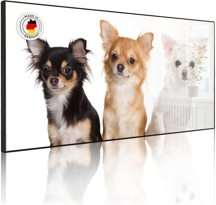 banjado Magnettafel schwarz 78 x 37cm / Magnetwand Metall/Magnetpinnwand als Memoboard/Pinnwand Magn