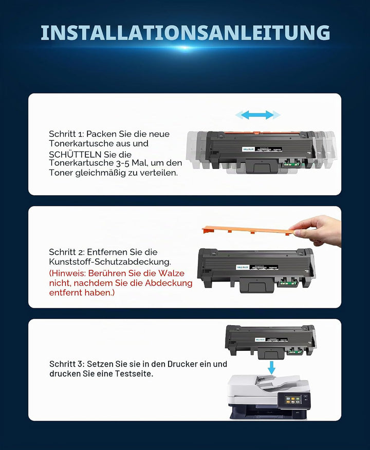 HALLOLUX Kompatibel Toner für Xerox B205 B210 B215 für Xerox B215DNI B205NI B210DNI B205MFP B215MFP