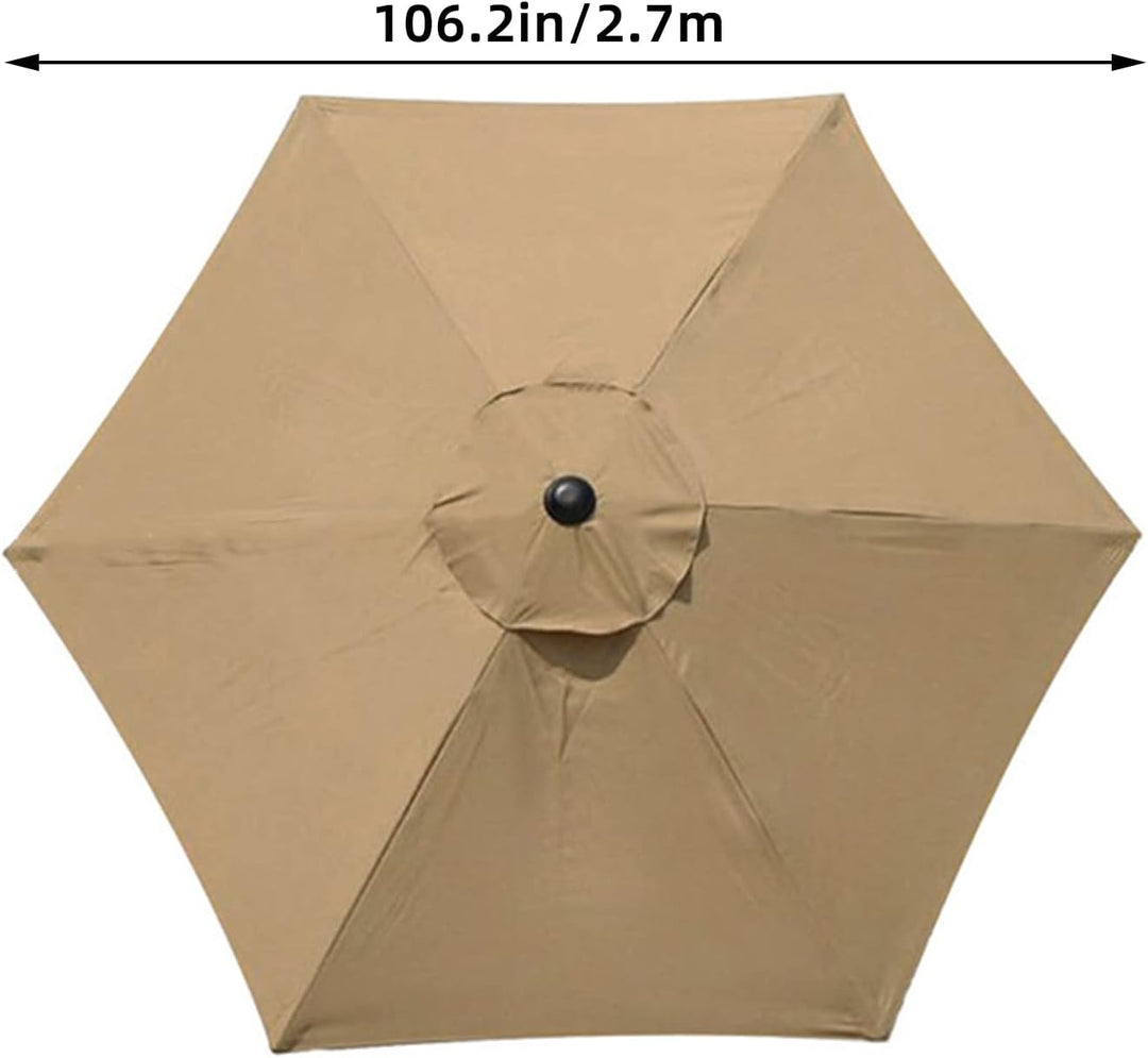 kyaoayo Ersatz-Regenschirmstoff, Sonnenschirm-Ersatzabdeckung, Anti-Ultraviolett-Überdachungsabdecku