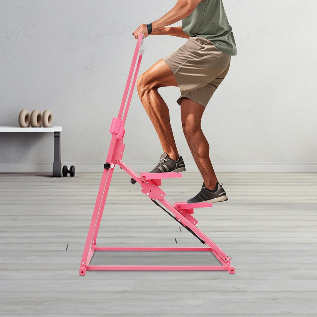 Treppensteiger Stepper für Zuhause, Klappbar Stairmaster Fitnessgerät Treppenstepper mit 3 Stufen Ei