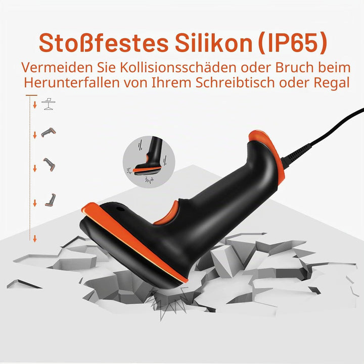 Tera Barcode-Scanner 1D Laser USB Wired Kabelgebunden Handheld Barcodescanner Handscanner Lesegerät