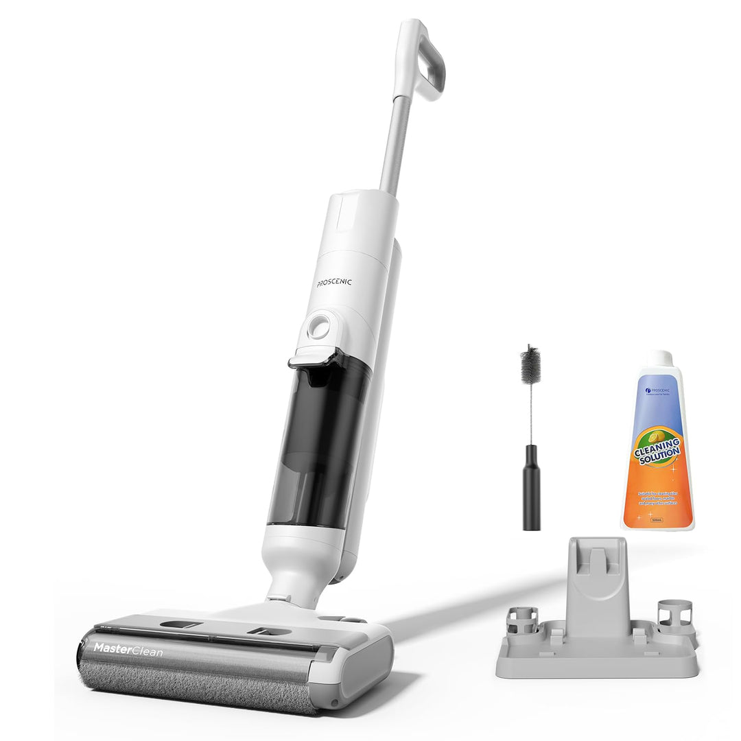 Proscenic F10 Pro Nass-Trockensauger, Saugwischer Smart 3 in 1, Leichtgewicht, Leise kabelloser Stau