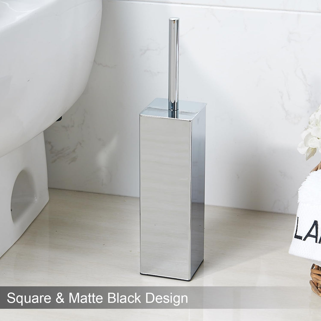 BGL 304 Edelstahl Material Ständer Toilettenbürstenhalter für Bad und Hotel (Chrom) Glänzend, Glänze