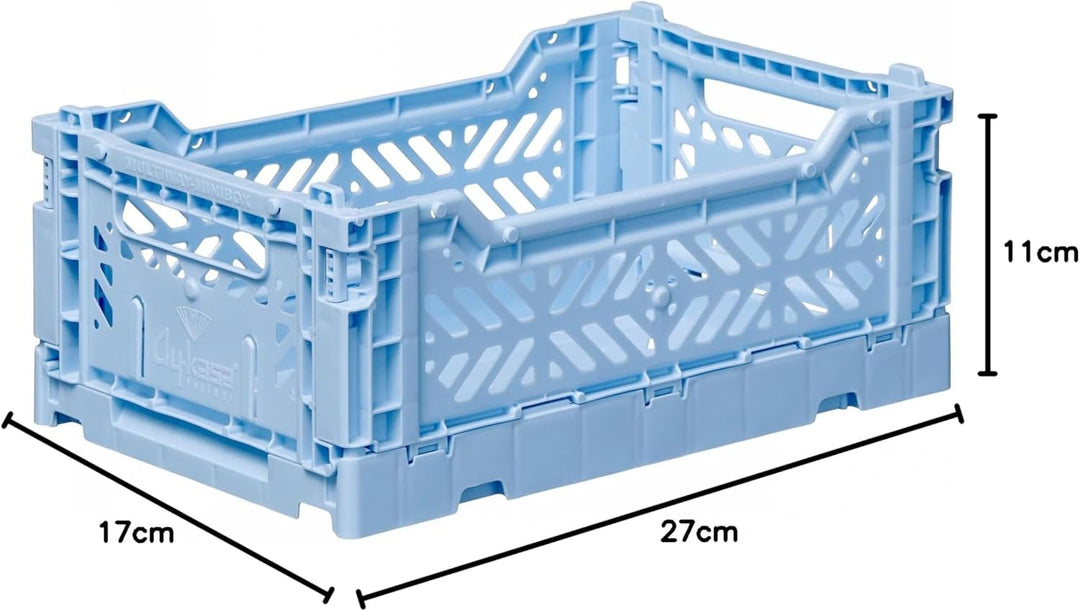 Ay-Kasa Mini Box Design Faltbox Spielzeugkiste 27 x 17 x 10,5 cm Baby Blue