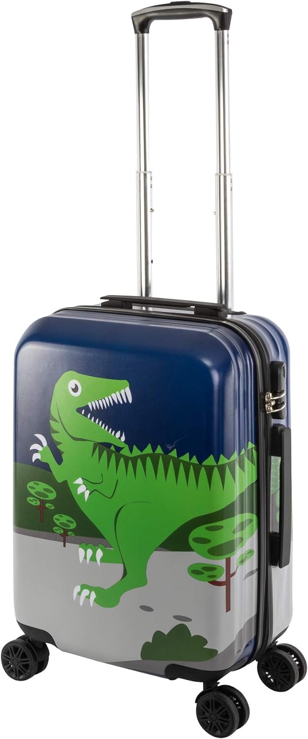 Travelhouse Happy Children Kinder Koffer Dino ABS Hartschale Reisegepäck Reisetrolley Trolley Kinder