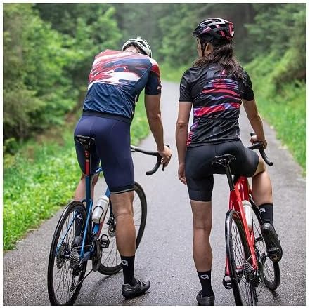 Gonso SQlab GO Bib W, Kurze Damen Träger-Radhose, Tights mit ergonomischem SQlab Sitzpolster, Innova