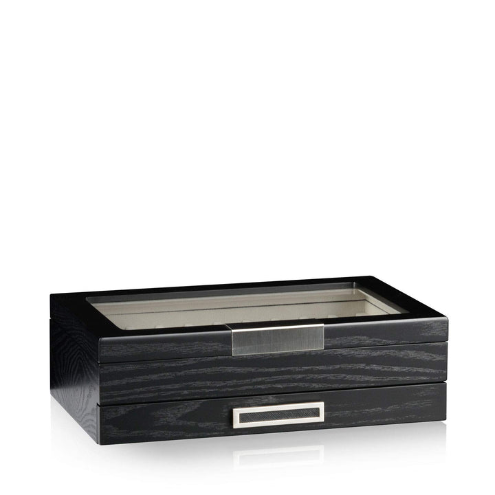HEISSE & SÖHNE SEIT 1976® Schreibgeräte Box/Aufbewahrung/Vitrine Monteray Esche Furnier in Schwarz f