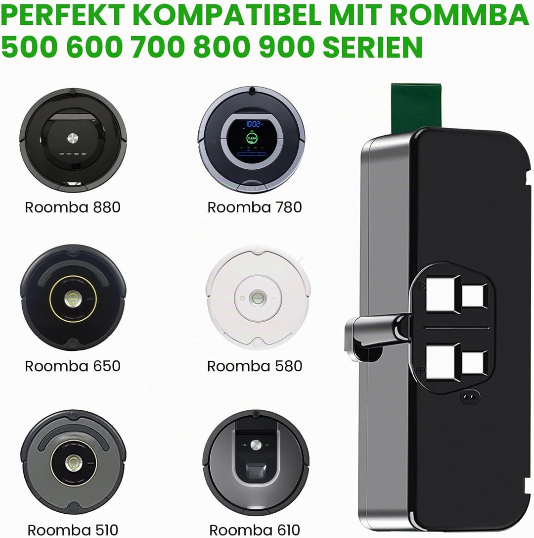 6400mAh Ersatzakku für iRobot Roomba Li-Ion Akku14.4V 6400Ah Akku für Roomba 500 600 700 800 Serie E