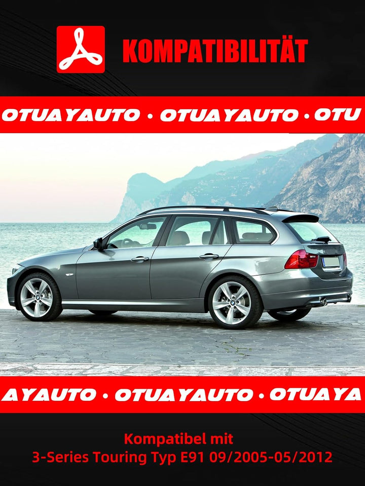Gasfeder Dämpfer Heckklappe 470 N Kompatibel mit 3er E91 2005-2012, OTUAYAUTO 2 X Heckklappendämpfer