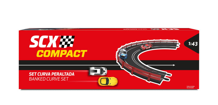 Scalextric Zubehör und Erweiterungen für Rennstrecken Compact Massstab 1:43 (Set Kurve Perlée)