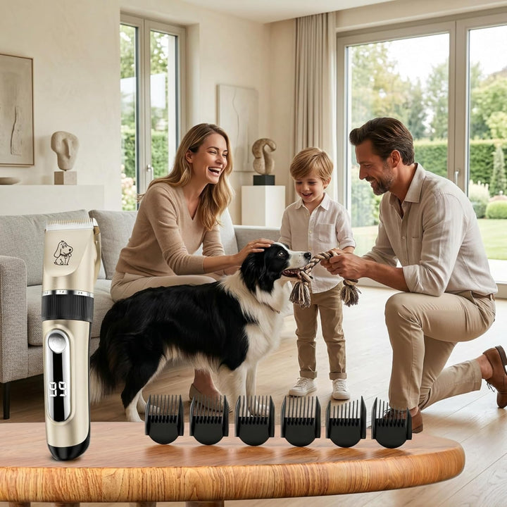 Profi Hundeschermaschine Leise Elektrische Hundetrimmer Schnurlose Tierhaarschneidemaschine für Hund