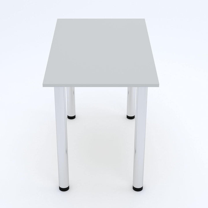 mikon 70x40 | Esszimmertisch - Esstisch - Tisch mit Chrombeinen - Küchentisch - Bürotisch | HELLGRAU