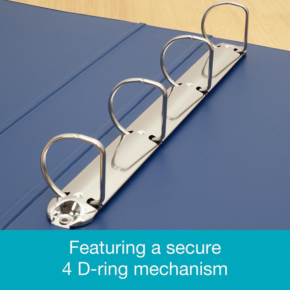 ELBA VISION 55 mm A3 Landschaft 4D Ringbuch, blau rot / schwarz, rot / schwarz