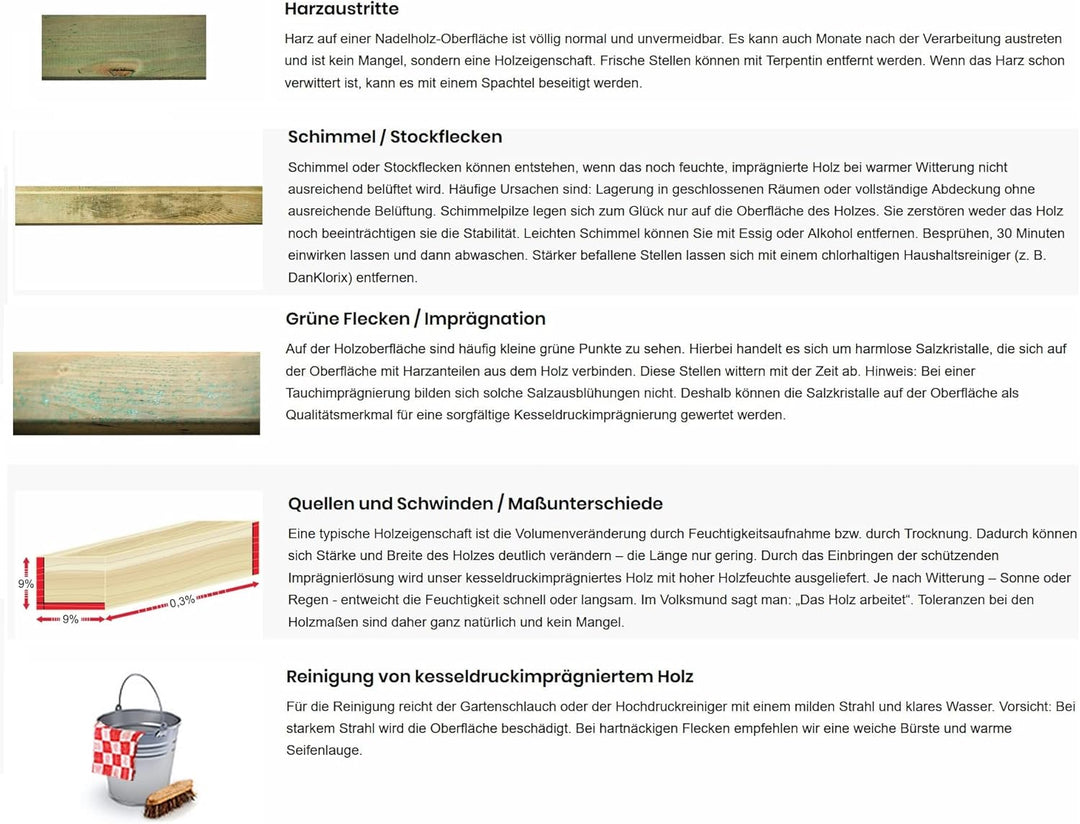 Gartenwelt Riegelsberger Pfahl Ø 4,6 cm Länge 150 cm 2 Stück Holzpfahl Kiefer imprägniert Kiefernhol