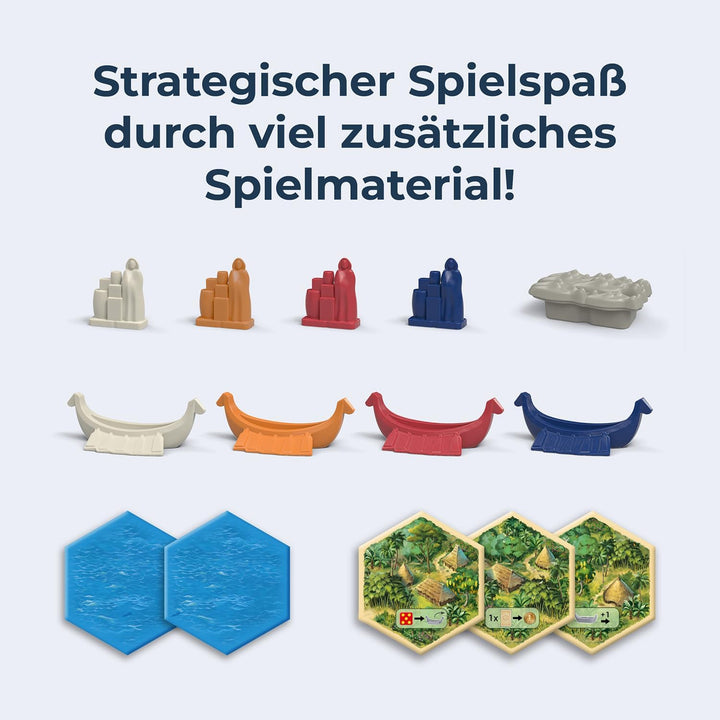 Kosmos 685164 Catan - Entdecker & Piraten, Erweiterung zu Catan - Das Spiel, Brettspiel für 3-4 Pers