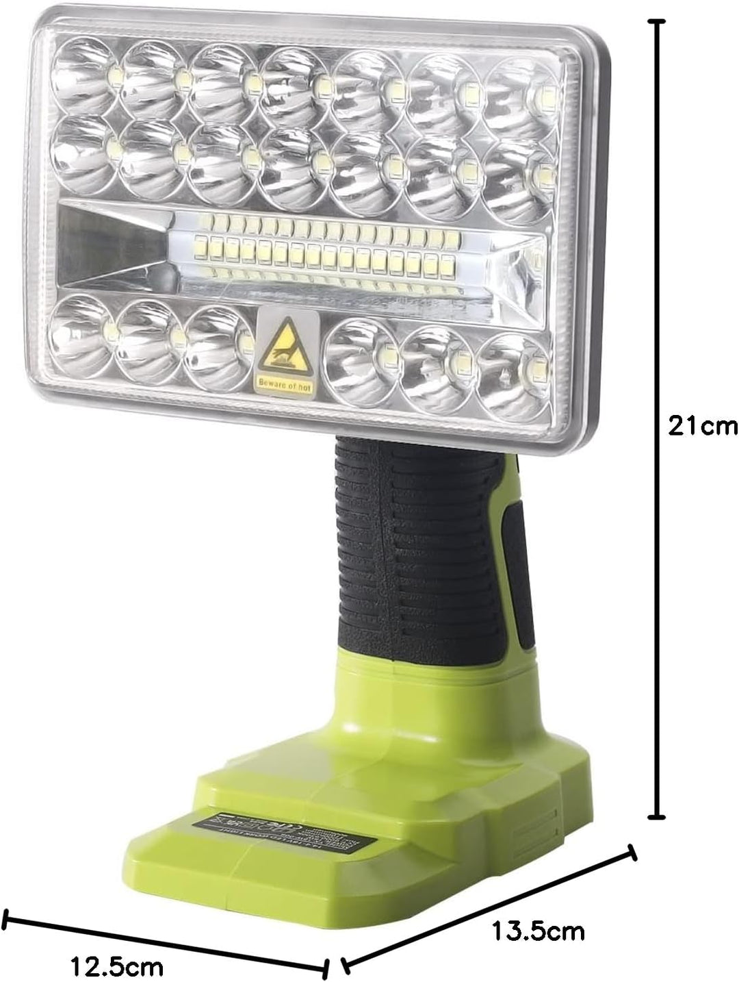 YEX-BUR 2000LM kabellose LED-Arbeitslichttaschenlampen Powered by Ryobi 18-Volt ONE + Lithium-Ionen-
