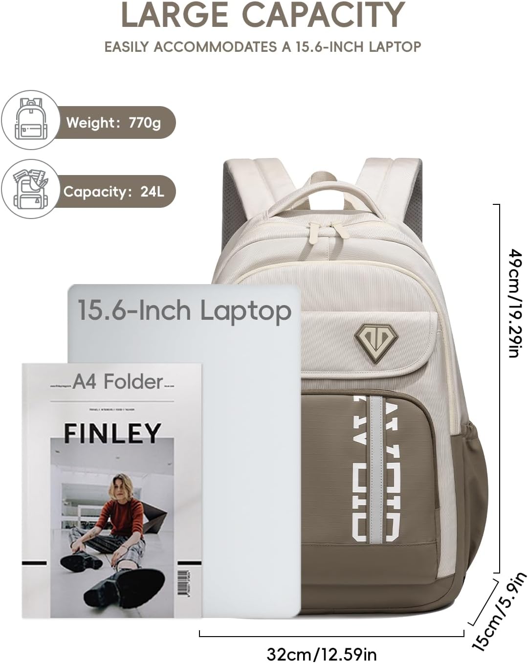 Amythe Schulrucksack Jungen Teenager 10-18 Jahre, Gross Rucksack Schule Oberstufe Schultasche Junior