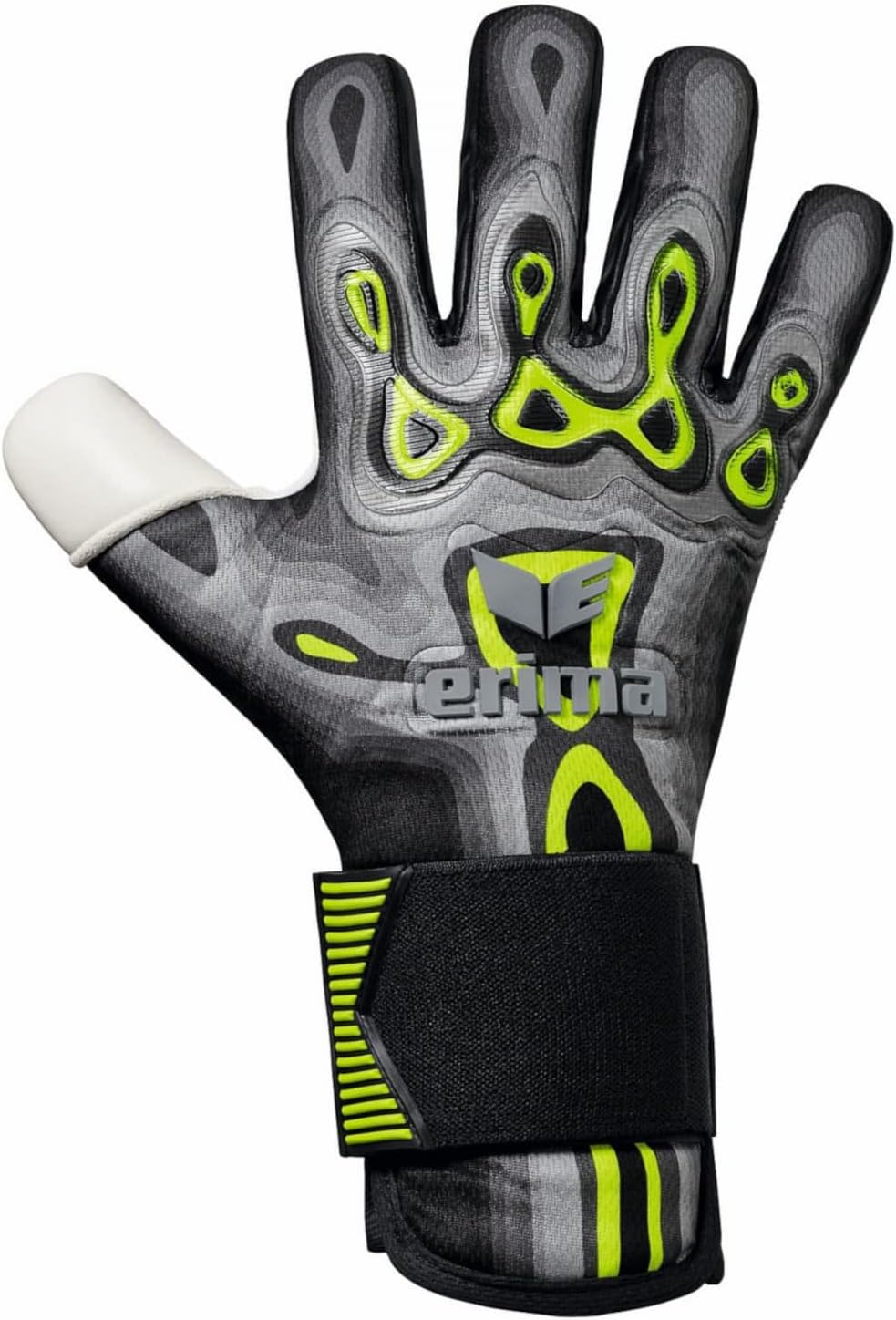 Erima Unisex Flex-ray Match Torwarthandschuh 7 schwarz/lime, 7 schwarz/lime