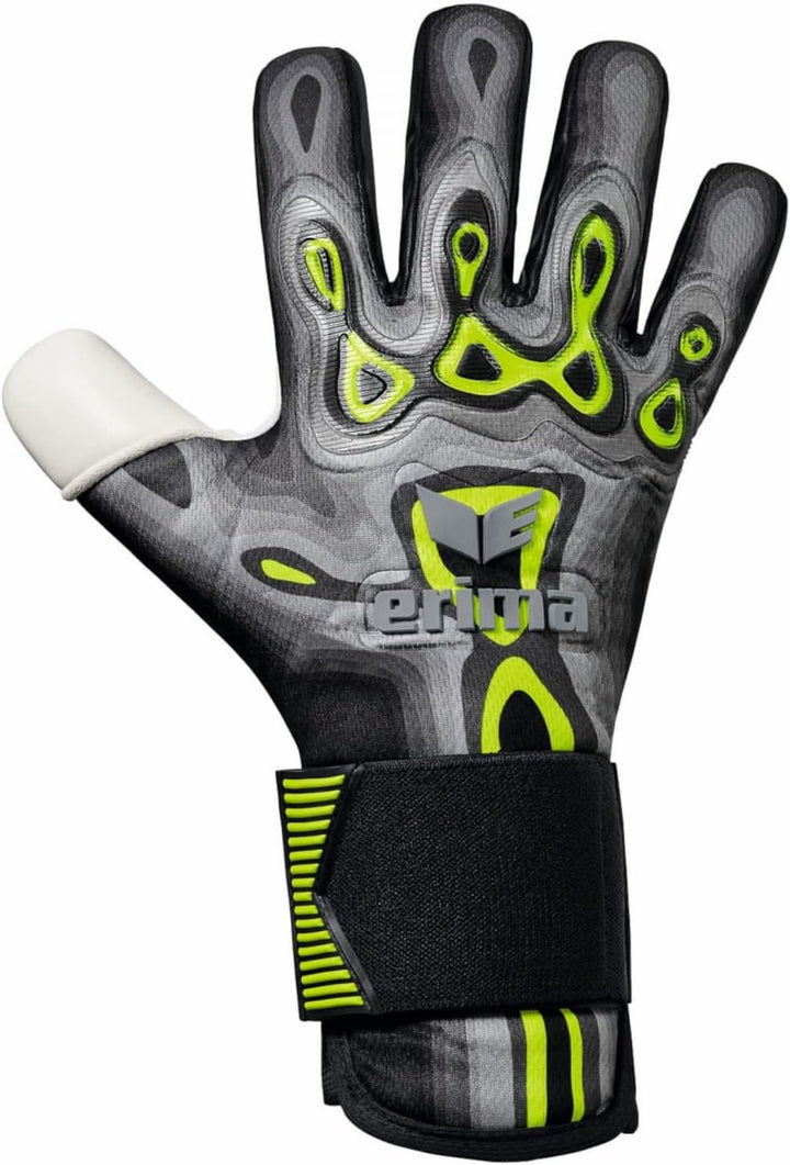 Erima Unisex Flex-ray Match Torwarthandschuh 7 schwarz/lime, 7 schwarz/lime