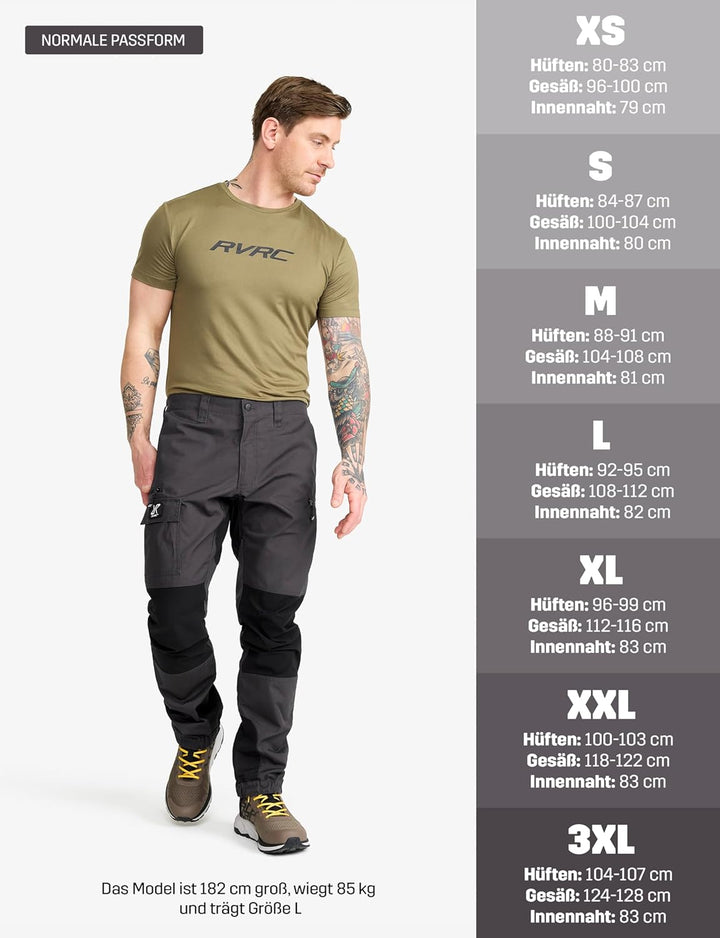 RevolutionRace Herren Nordwand Pants, Hose zum Wandern und für viele Outdoor-Aktivitäten S Anthracit