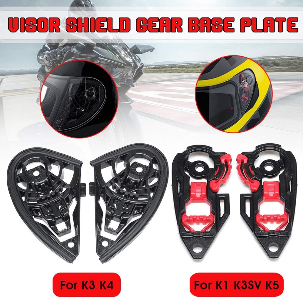 Shkalacar Motorrad Windschutz Helm Objektiv Visier Vollgesichts Helmvisier Ersatz für AGV K1 K3SV K5