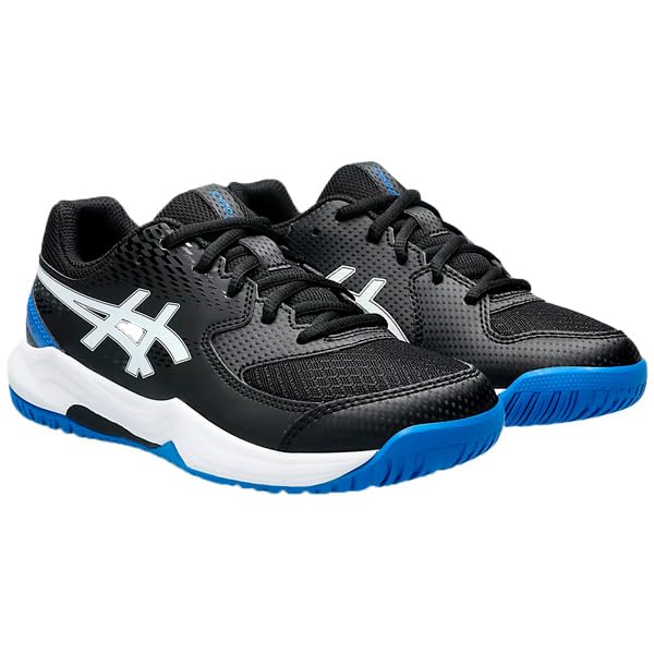 ASICS Jungen Gel-Dedicate 8 Padel Gs Sneaker 32.5 EU Black Tuna Blue, 32.5 EU Black Tuna Blue
