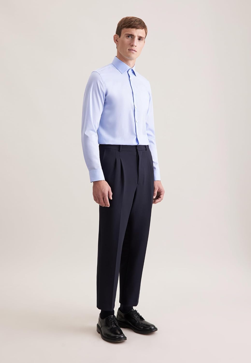 Seidensticker Herren Slim Bügelfrei Business Kent Extra Langer Arm Shirt 37 Hellblau, 37 Hellblau