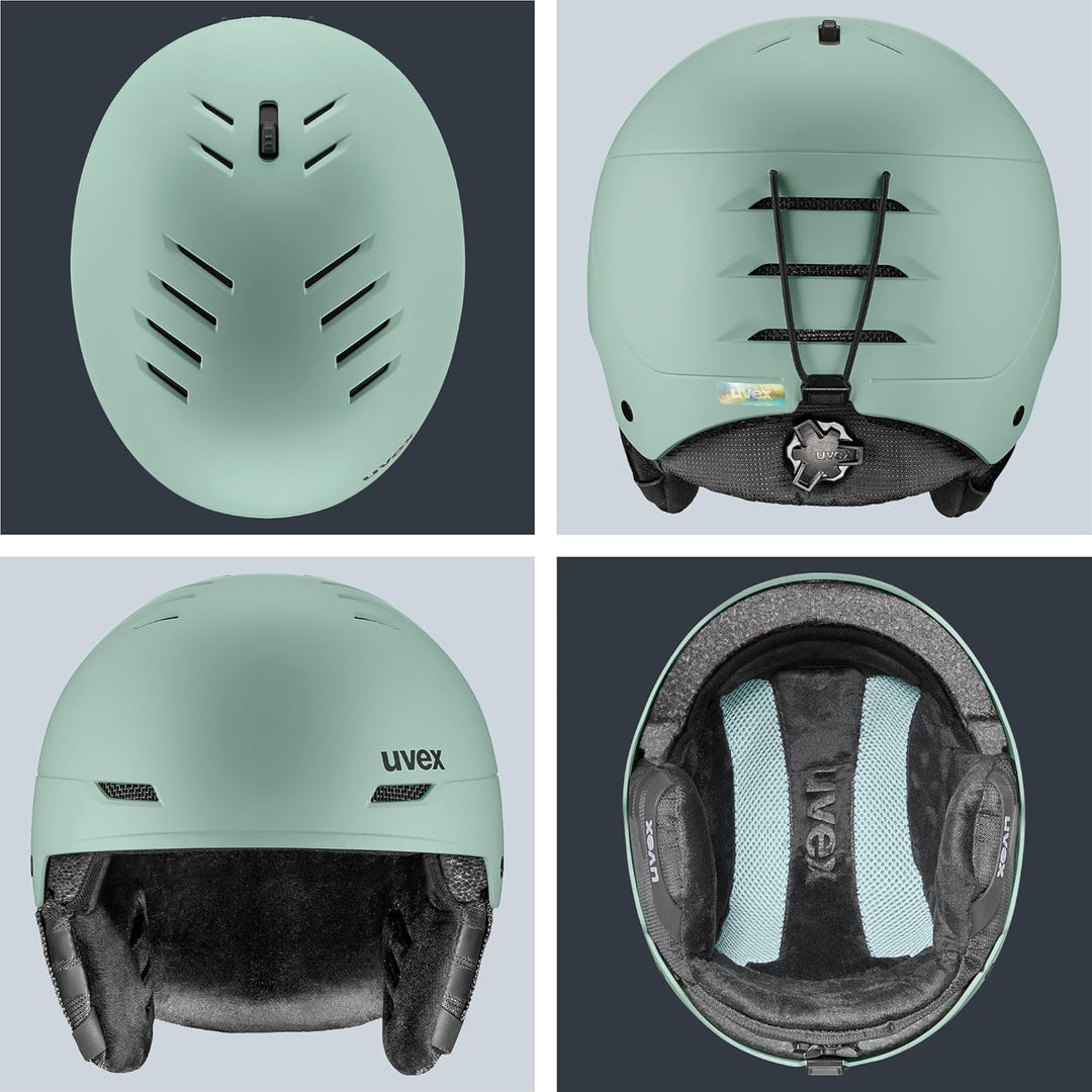 uvex Wanted, verstellbarer Ski- & Snowboardhelm mit verschliessbarem Belüftungssystem für Damen & He