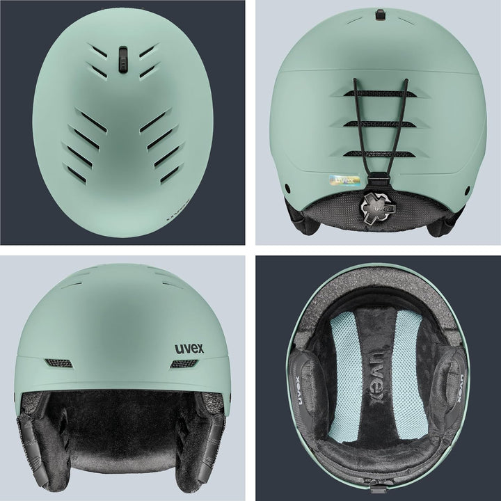 uvex Wanted, verstellbarer Ski- & Snowboardhelm mit verschliessbarem Belüftungssystem für Damen & He
