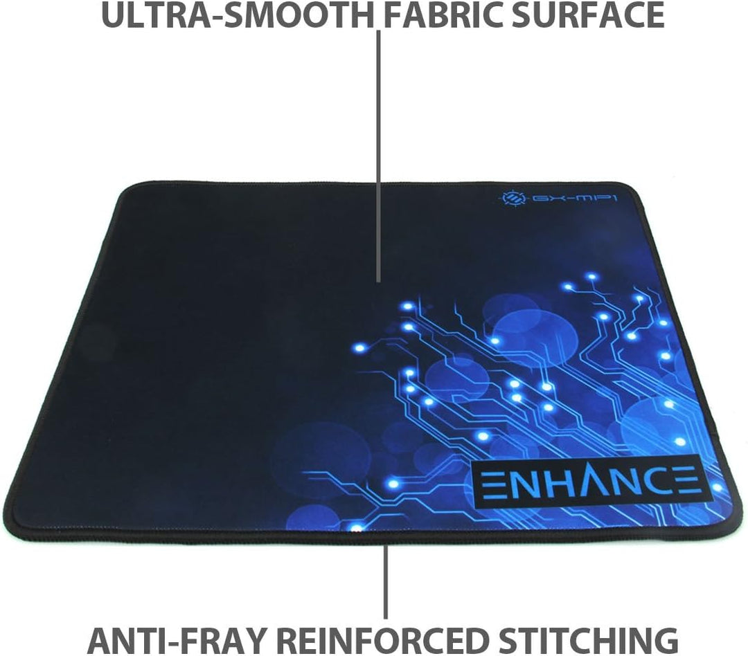 Enhance Grosses Gaming-Mauspad XL - Grosse Mausmatte, Anti-Fray-Nähte, rutschfeste Gummibasis, hochp