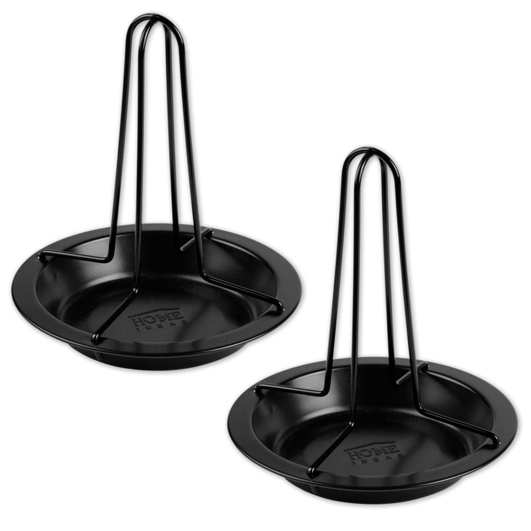 2x Hähnchenhalter inkl. Auffangschale Hähnchenbräter Grill Ofen Hähnchengriller Hähnchen Halter Stän