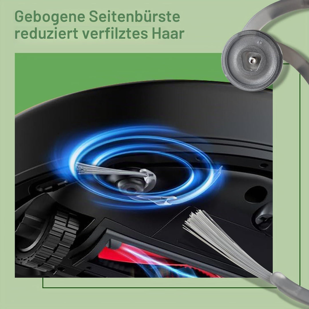 Zubehör für Roborock Q10 S5 / Q10 S5+ / Q10 X5 / Q10 X5+ Staubsauger, 1 Hauptbürste, 4 Hepa-Filter,