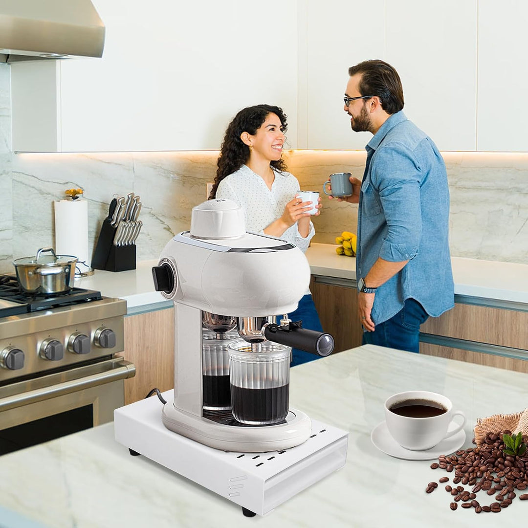 Wakects Kaffee-Klopf-Box-Behälter, Edelstahl-Gummi-Kaffeemühlen-Klopf-Box-Rückstands-Pulver-Eimer-Sc