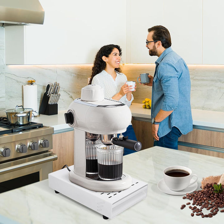 Wakects Kaffee-Klopf-Box-Behälter, Edelstahl-Gummi-Kaffeemühlen-Klopf-Box-Rückstands-Pulver-Eimer-Sc