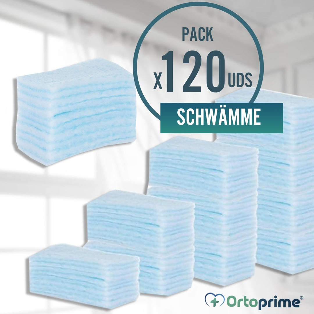 120x EINWEG SEIFENSCHWAMM Badeschwamm für Babys Kinder und Erwachsene - 120 Stück - Badeschwamm für