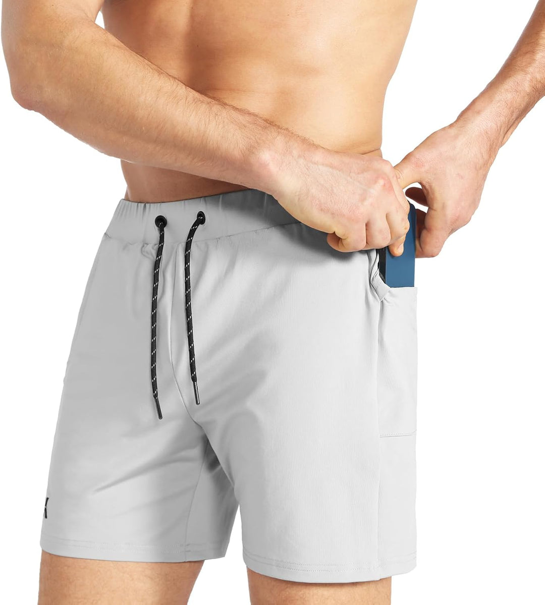 BROKIG Herren Sport Shorts Schnell Trocknend Kurze Hose Sporthose Trainingsshorts für Laufsport S He