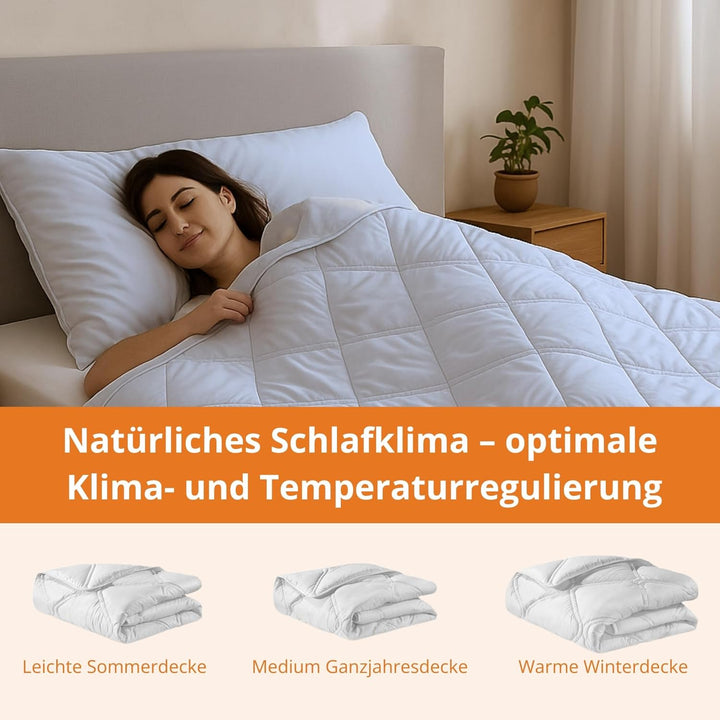 sleepling 194471 Nature 100% Kamelhaardecke, Steppdecke, Mono medium Bettdecke Ganzjahresdecke, Ökot