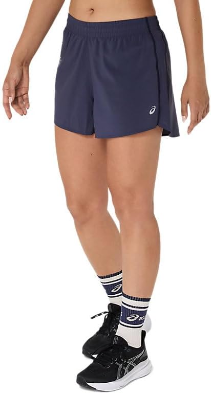 ASICS Icon 4in Short Damen Damen XL Indigo-nebel, XL Indigo-nebel