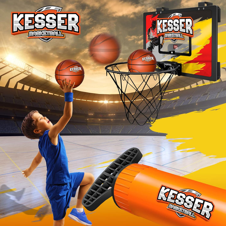 KESSER® Mini-Basketballkorb fürs Zimmer & Büro | Tür-Basketballkorb Indoor & Outdoor | Basketball-Bo