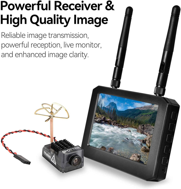 RunCam Spotter V2 FPV 5.8G Micro AIO Cam, OSD, integriertes Mikrofon, FOV170 Grad, 700TVL, 40CH, 20M