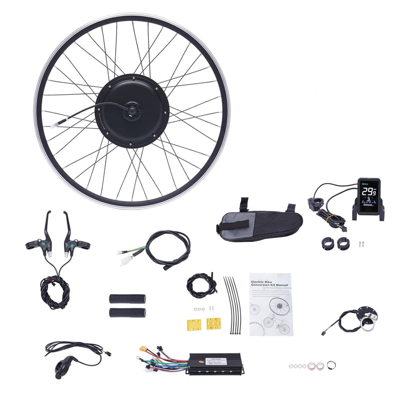 WSIKGHU Ebike Umbausatz Motor für Fahrrad 1000W 48V E-Bike Umrüstkit Vorder-/Hinterrad E-Bike Antrie