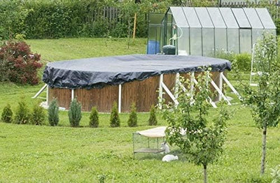 Winterabdeckplane für Ovalbecken 7,30 x 3,70