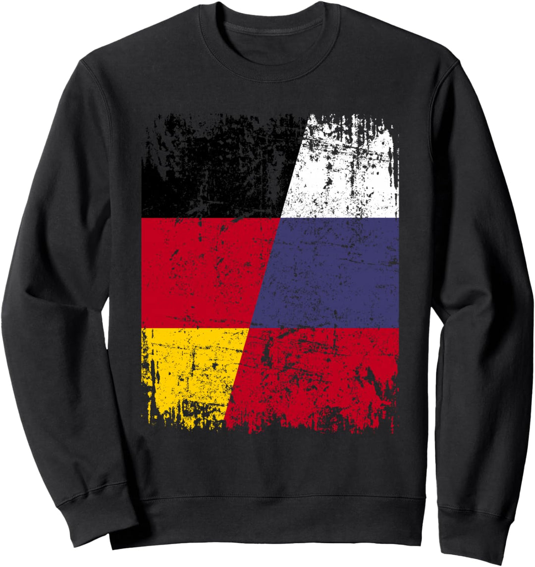 RUSSLAND DEUTSCHLAND RUSSLAND Freundschaft Flagge Sweatshirt