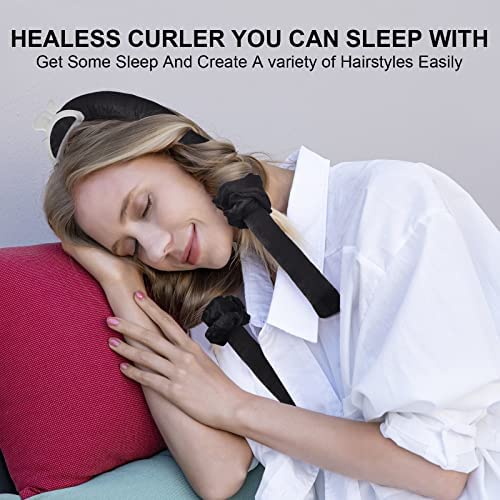 CORATED Locken Ohne Hitze, Silk Heatless Curls Band Lockenwickler über Nacht, Hair Curler DIY Haare