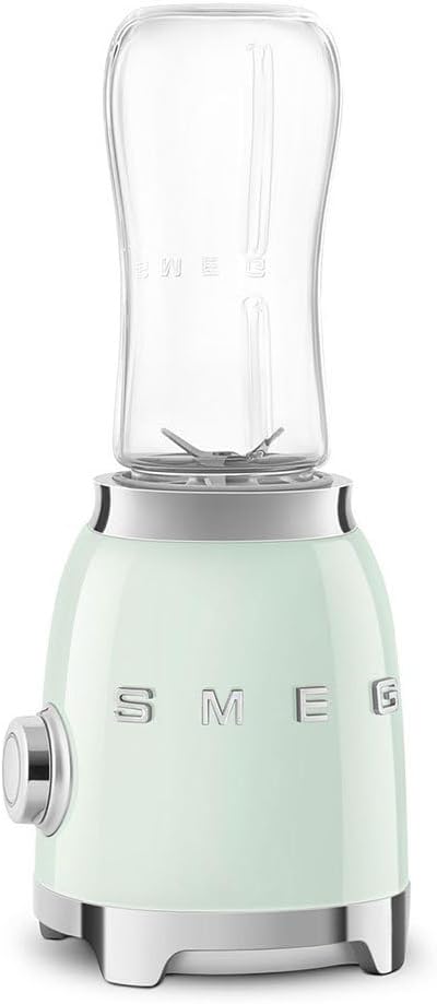 SMEG, Personal Blender PBF01PGEU, 2 Geschwindigkeitsstufen, Doppelklinge aus Edelstahl, 2 x 600 ml F
