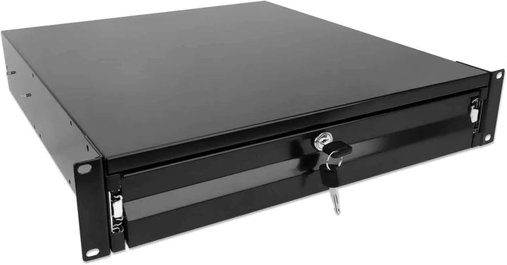 Intellinet 19" Schublade 2HE abschliessbar 466mm tief schwarz