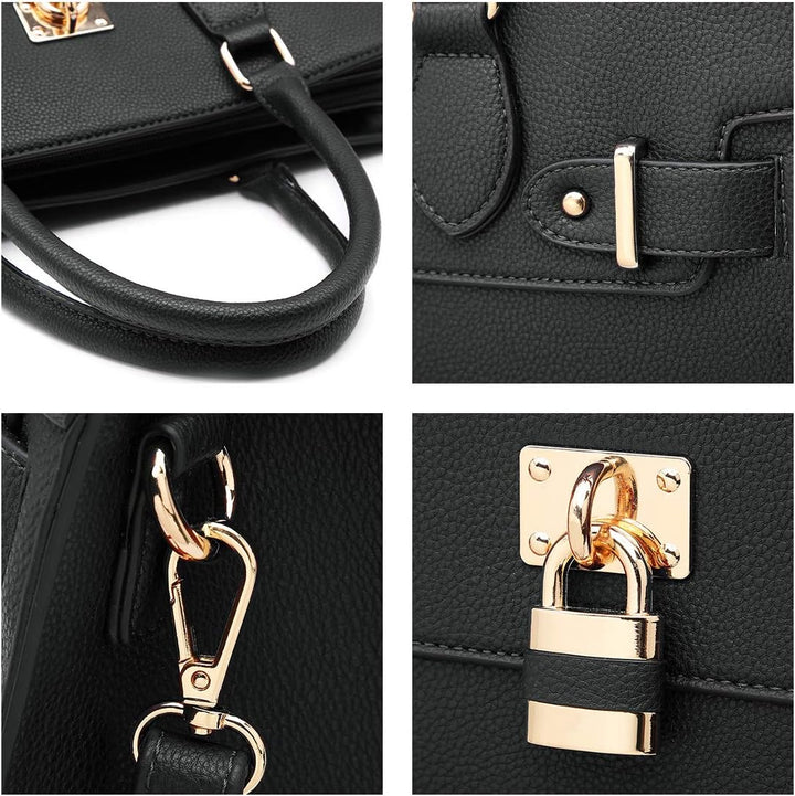 Dasein Women Handbags and Purses Ladies Shoulder Bag Top Handle Satchel Tote Work Bag with Matching