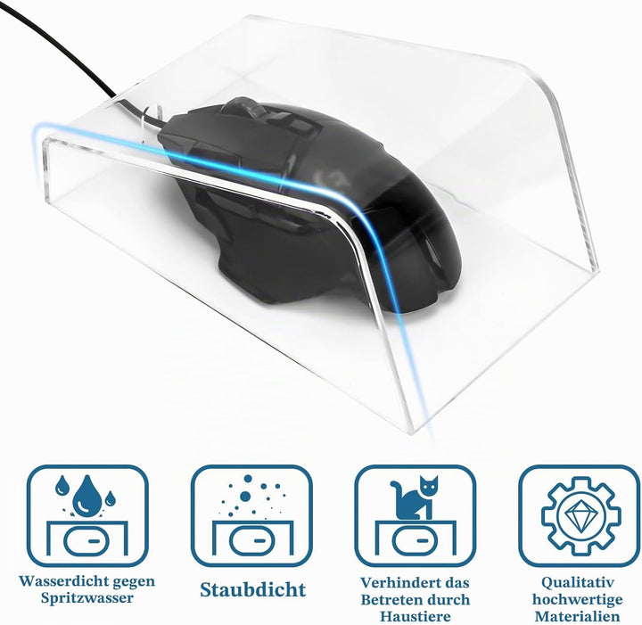 GEEKRIA Maus-Staubschutz, Acryl-Material bietet staubdicht (Clear), Clear