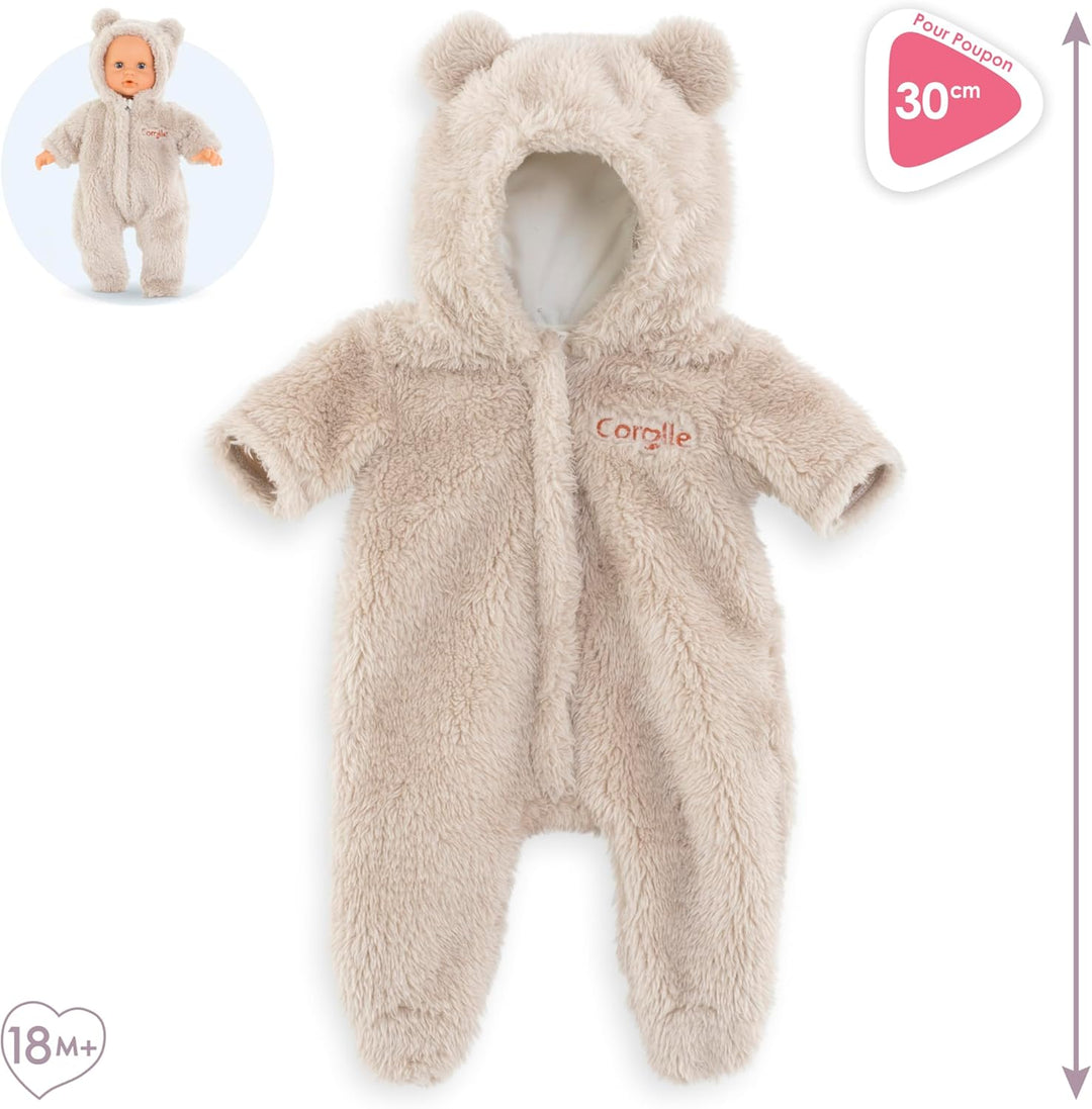 Corolle Schneeanzug, Teddy, Puppenzubehör, Puppenkleidung, für alle 30cm Babypuppen, ab 18 Monate