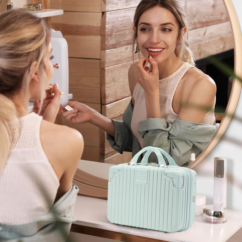 Balakaka Kosmetikkoffer Wasserdicht Schminktasche Leichter Handgepäck Beauty Case mit Handgriff und